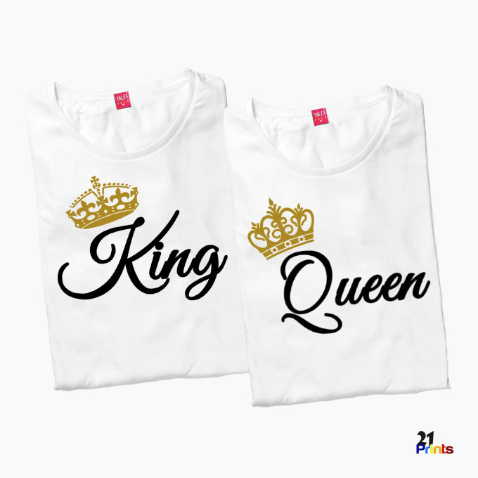 King & Queen Couple T-Shirt