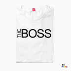 The Boss & The Real Boss Version 2 Couple T-Shirt