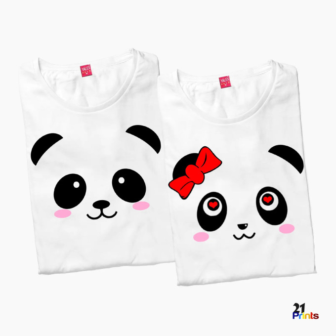 Cute Panda Couple T-Shirt