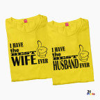 Best Husband & Best Wife Couple T-Shirt