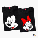 Couple T-Shirt – Mickey & Minnie Cartoon Prints