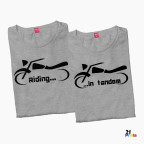 Riding in Tandem Couple T-Shirt