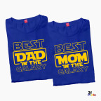 Best Mom & Best Dad in the Galaxy – Couple T-Shirt