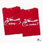 Riding in Tandem Couple T-Shirt