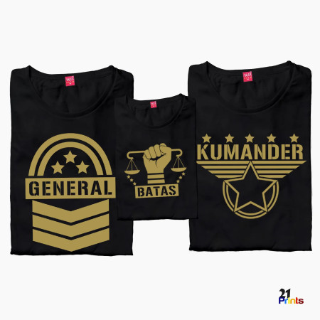 General – Kumander – Batas Matching Family T-Shirt