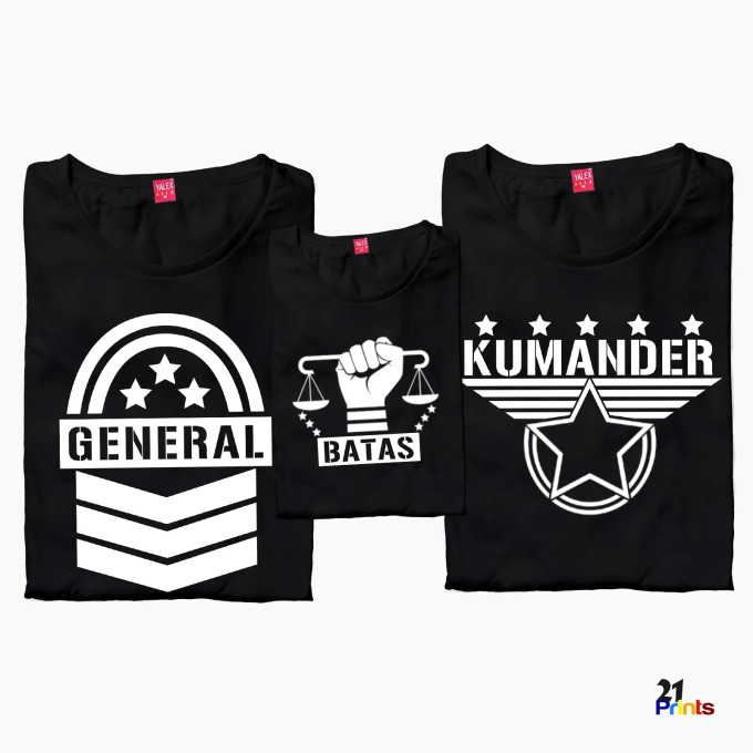 General – Kumander – Batas Matching Family T-Shirt