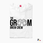 The Groom Brew Crew Bachelor Party T-Shirt