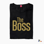 The Boss & The Real Boss Version 1 Couple T-Shirt