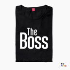 The Boss & The Real Boss Version 1 Couple T-Shirt