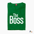 The Boss & The Real Boss Version 1 Couple T-Shirt