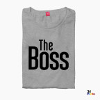 The Boss & The Real Boss Version 1 Couple T-Shirt