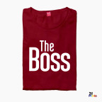 The Boss & The Real Boss Version 1 Couple T-Shirt
