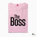 The Boss & The Real Boss Version 1 Couple T-Shirt
