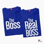 The Boss & The Real Boss Version 1 Couple T-Shirt