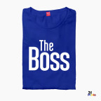 The Boss & The Real Boss Version 1 Couple T-Shirt