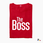 The Boss & The Real Boss Version 1 Couple T-Shirt