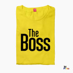 The Boss & The Real Boss Version 1 Couple T-Shirt