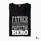 Father Husband Protector Hero Father's Day T-Shirt