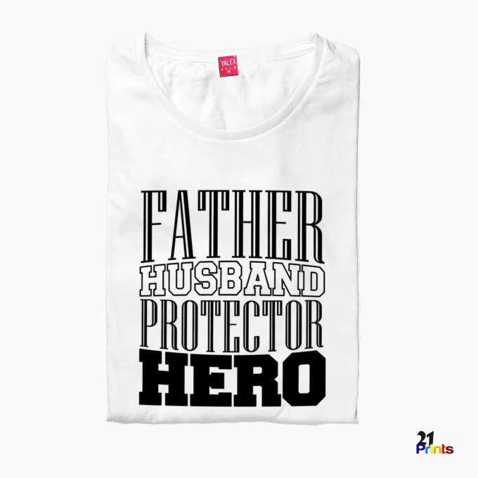 Father Husband Protector Hero Father's Day T-Shirt