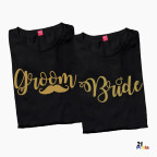 Groom & Bride Prenups Wedding Couple T-Shirt