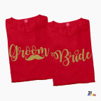 Groom & Bride Prenups Wedding Couple T-Shirt