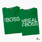The Boss & The Real Boss Version 2 Couple T-Shirt