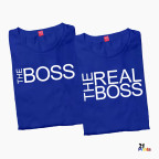 The Boss & The Real Boss Version 2 Couple T-Shirt