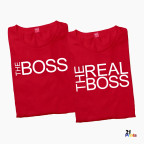 The Boss & The Real Boss Version 2 Couple T-Shirt
