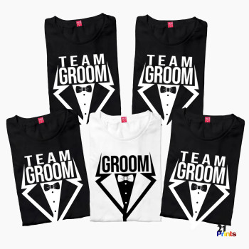 Team Groom Tuxedo Matching Shirts – Bachelor Party & Wedding Crew Tees