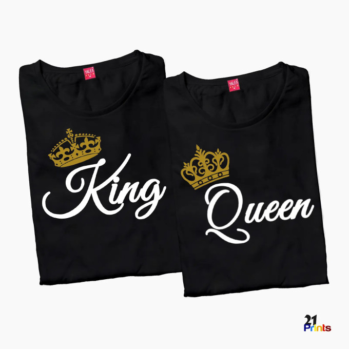 King & Queen Couple T-Shirt