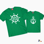 Captain & First Mate Parent & Child Matching Nautical T-Shirts
