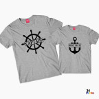 Captain & First Mate Parent & Child Matching Nautical T-Shirts