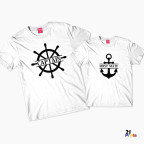 Captain & First Mate Parent & Child Matching Nautical T-Shirts