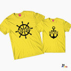 Captain & First Mate Parent & Child Matching Nautical T-Shirts